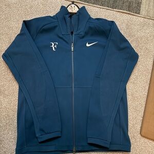 NikeCourt Roger Federer RF Navy Full-Zip Jacket with Logo